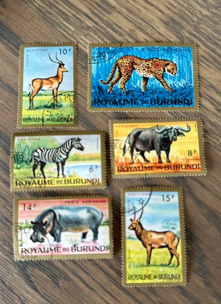 Burundi 1964 Dieren Postzegels - Gestempeld, Ophalen of Verzenden, Gestempeld