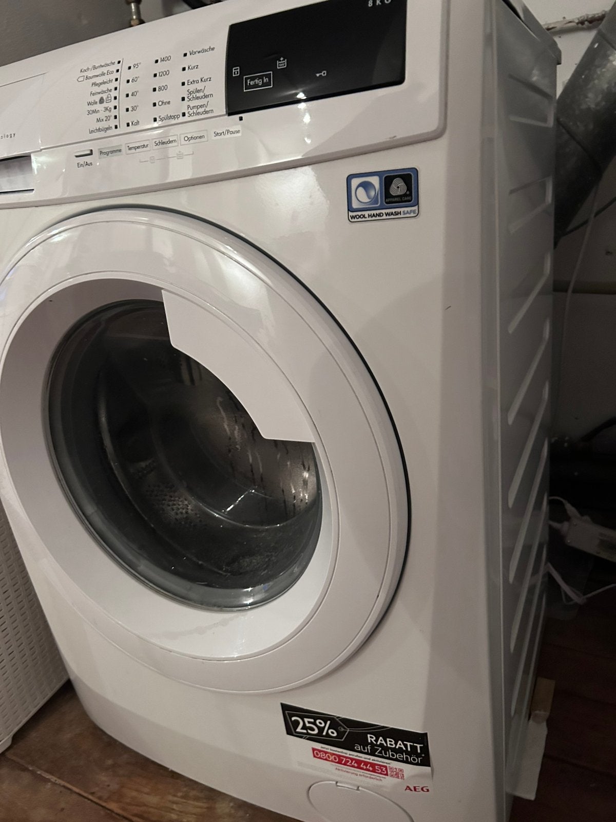 AEG wasmaschine defect. Alleen ophalen !! (GRATIS), Ophalen, Niet werkend, 85 tot 90 cm, 1200 tot 1600 toeren