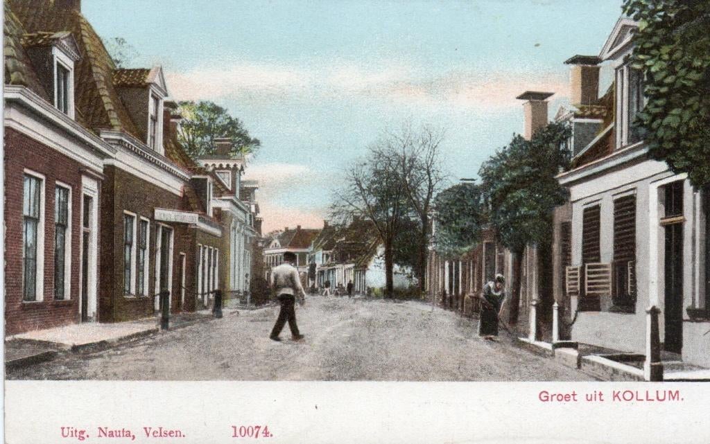 Kollum. Groet uit. **, Verzenden, Voor 1920, Ongelopen, Friesland