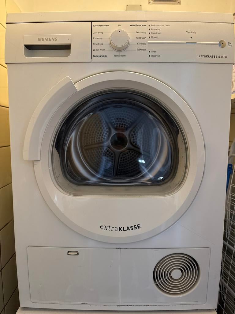 Siemens extraKLASSE E46-18 wasdroger, Witgoed en Apparatuur, Wasdrogers, Ophalen, 6 tot 8 kg, Gebruikt, Voorlader