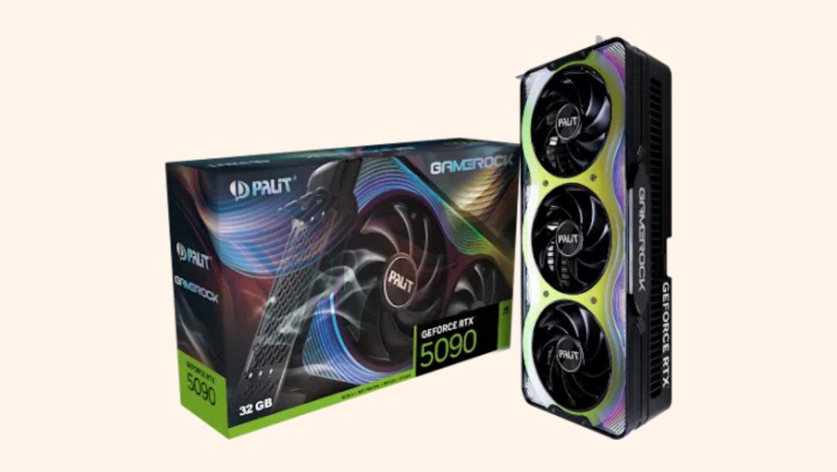 Palit GeForce RTX 5090 GameRock Graphics Card, Ophalen, Nieuw
