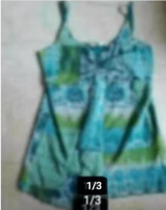 Dames topje Etam mtL Turqouise nylon, Maat 42/44 (L), Ophalen of Verzenden, Zo goed als nieuw, Zonder mouw