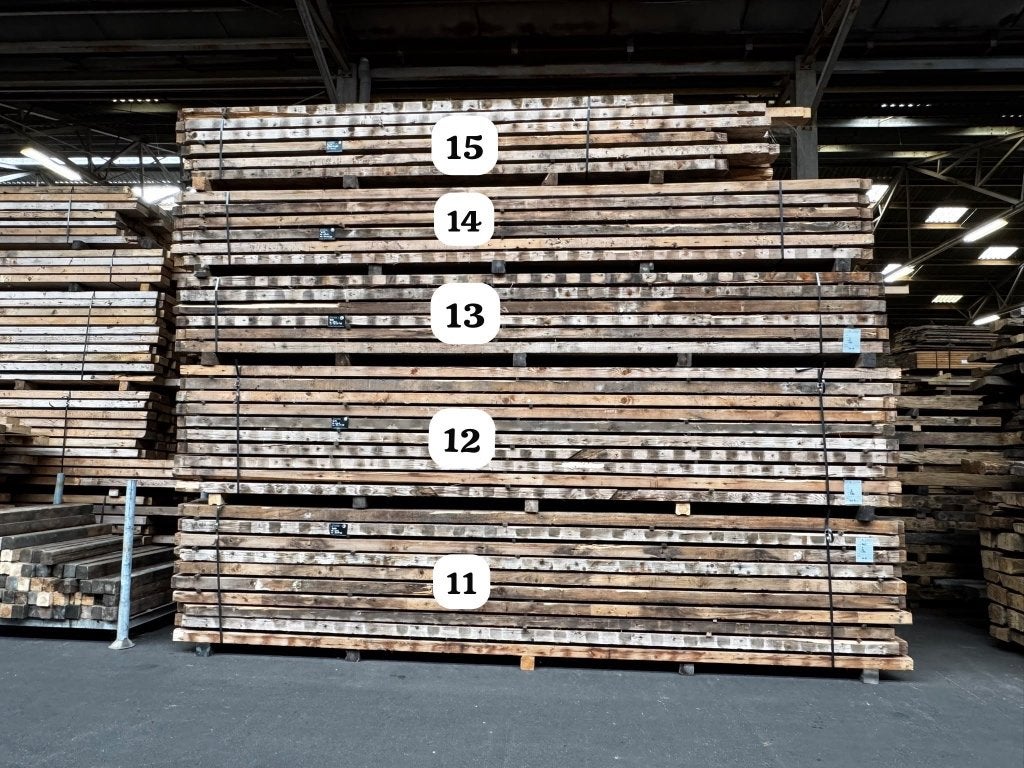 Naaldhouten gordingen, Ophalen, Gebruikt, Balk, Vuren