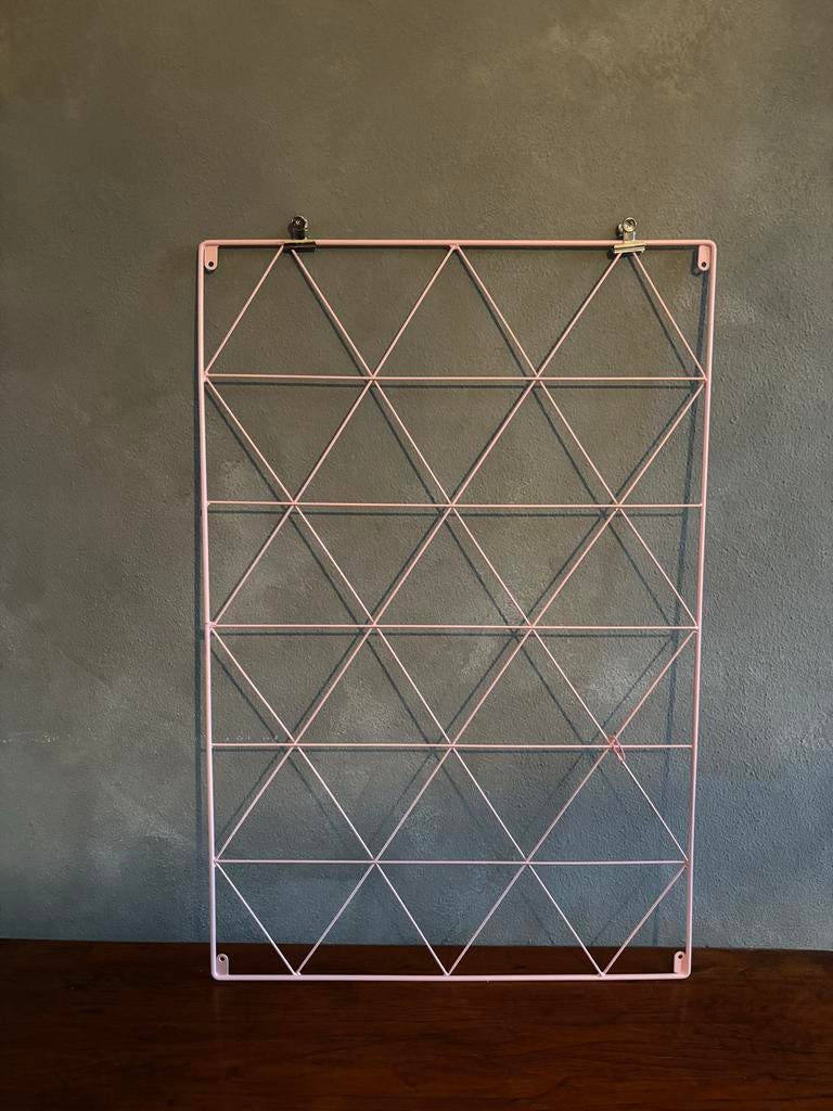 Modern Roze Geometrisch Wandrek / Memobord, Ophalen of Verzenden, Zo goed als nieuw, Overige typen