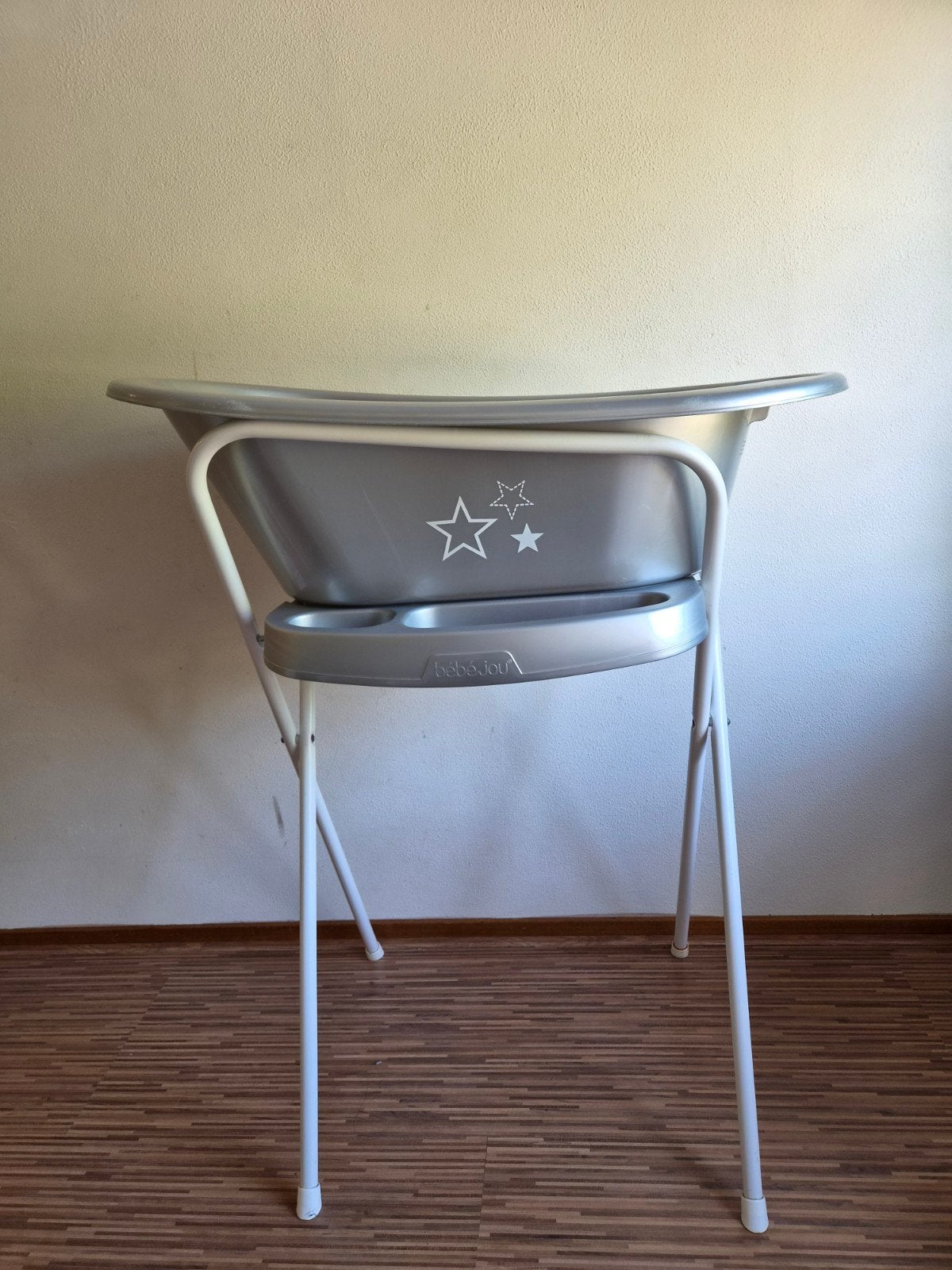 Bébé-jou 3-delige badset met standaard en badje, Ophalen, Gebruikt, Badje, Bébé-jou