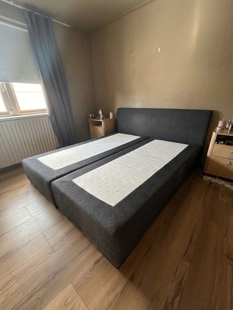 Gratis boxspring 160x200 zsm ophalen!, Gebruikt, Tweepersoons, Ophalen of Verzenden, 200 cm