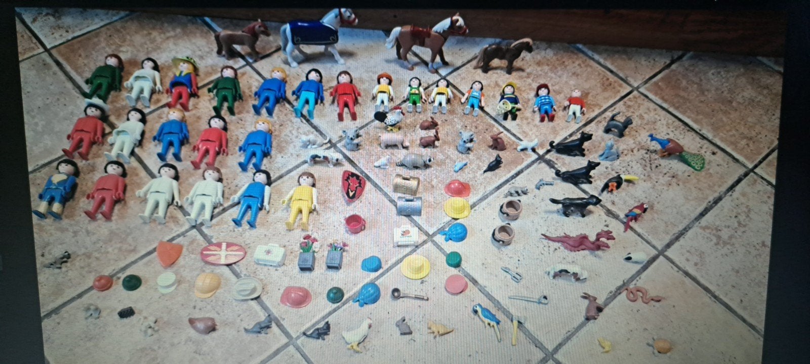 Grote Playmobil set met poppetjes, dieren en accessoires, Ophalen of Verzenden, Zo goed als nieuw, Jongen of Meisje