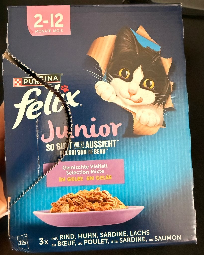 Felix Junior kattenvoer – 3 dozen – houdbaar tot 2028, Ophalen
