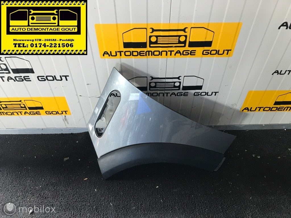 Mini Cooper S R50 R53 Spatbord Scherm Links Dark Silver Grys, Gebruikt, Mini, Ophalen of Verzenden, Mini