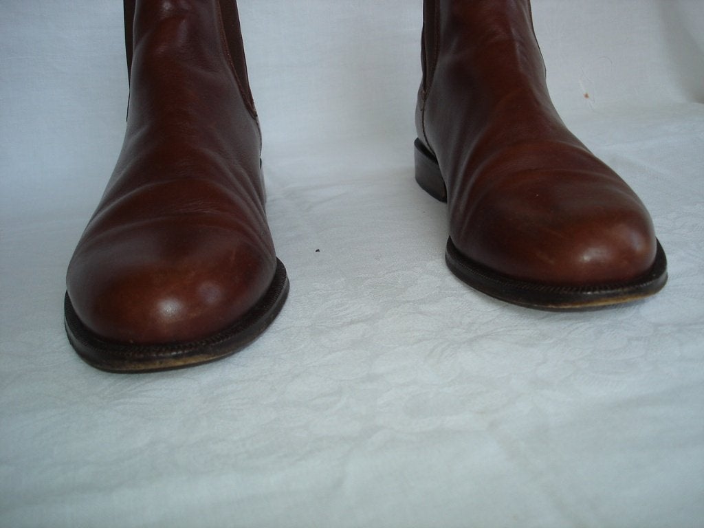 Dungelman bruin leren enkel-laarsjes maat 40,5, Kleding | Dames, Bruin, Lage of Enkellaarzen, Ophalen of Verzenden, Dungelman