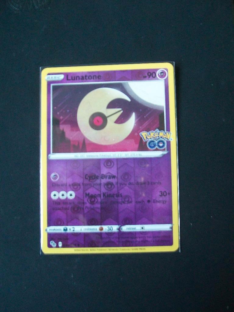 8680: Nieuwe Pokemon GO Kaart holofoil LUNATONE HP90 034/078, Verzenden, Nieuw, Losse kaart, Foil
