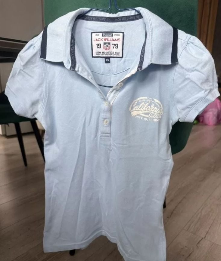Lichtblauw polo shirt, Kleding | Heren, Polo's, Ophalen of Verzenden, Zo goed als nieuw, Maat 46 (S) of kleiner, Blauw