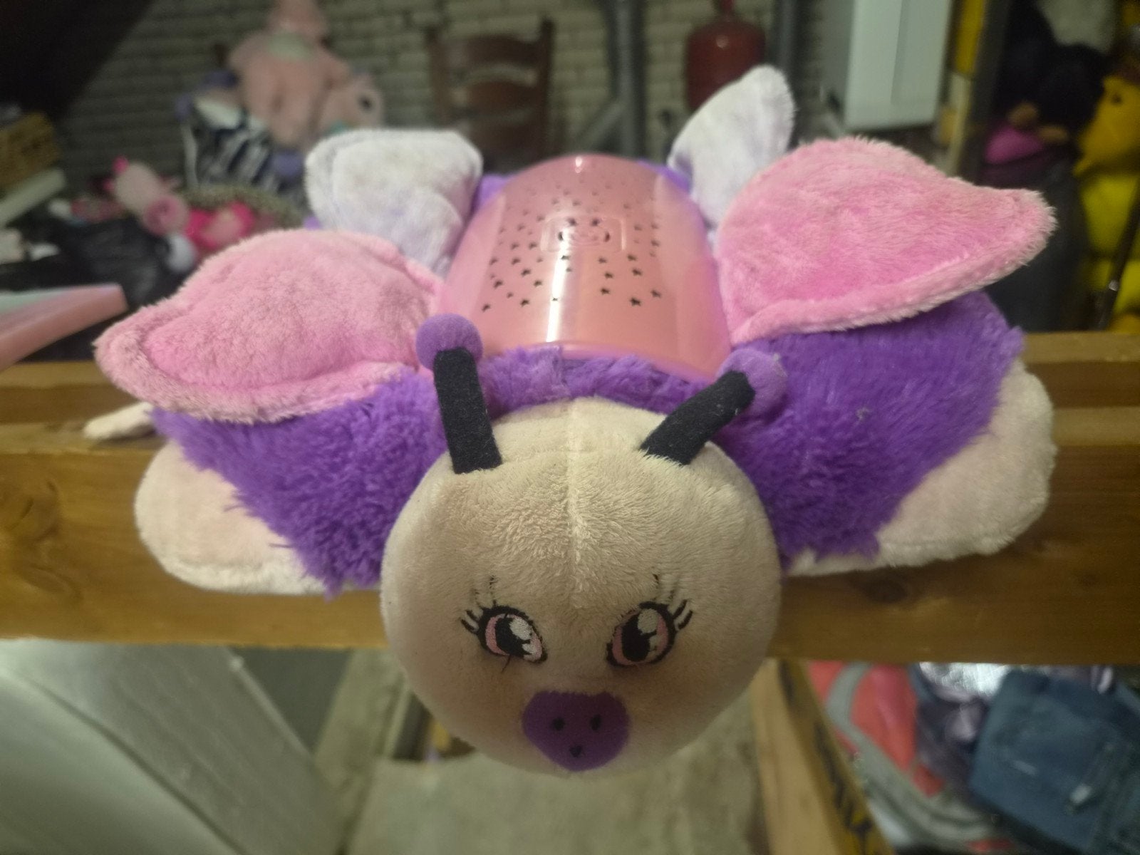 Vlinder knuffel met lichtprojectie, Gebruikt, Overige merken, Overige karakters, Met licht