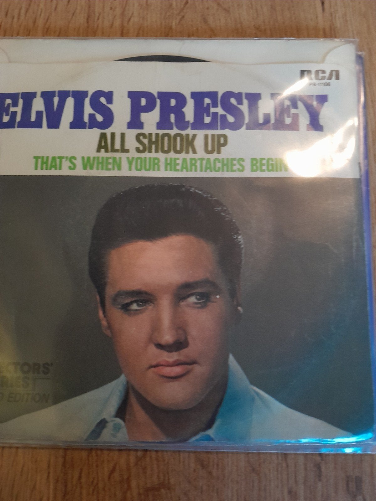 elvis presley 7inch all shook up, Ophalen of Verzenden, Zo goed als nieuw, Pop