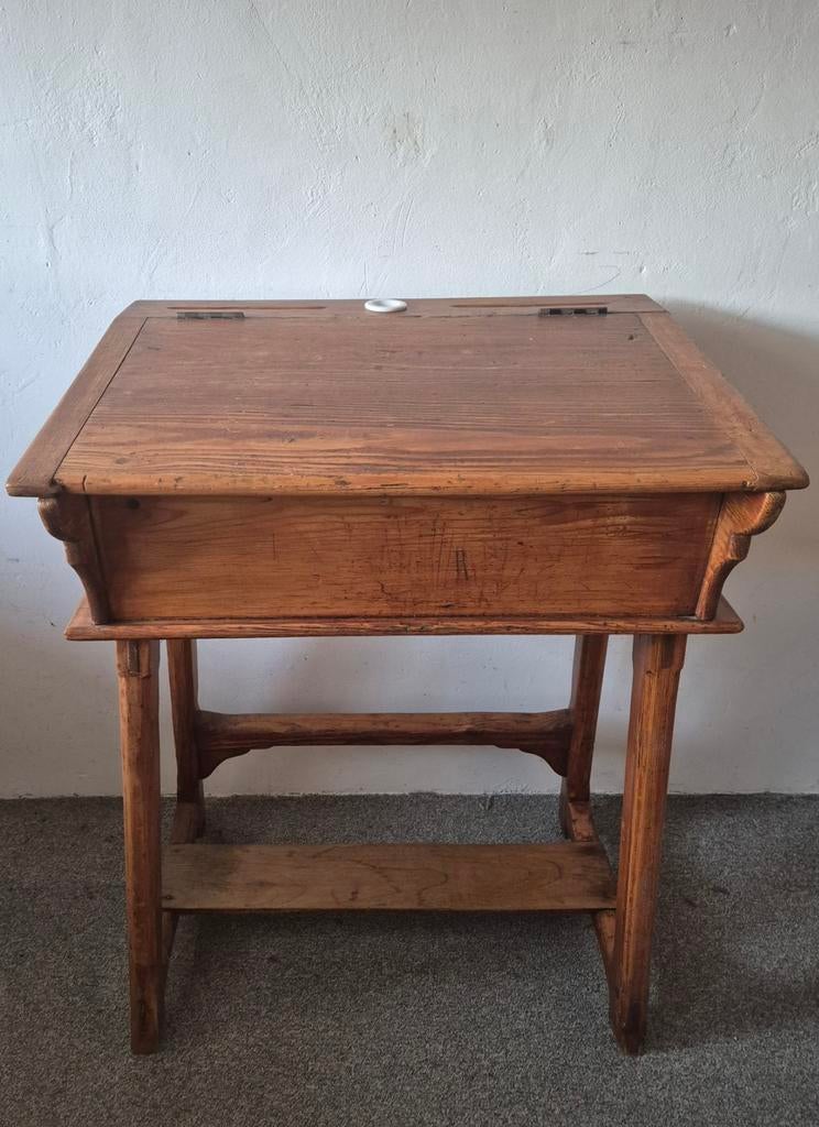 Oud schoolbankje/ lessenaartje, Antiek en Kunst, Ophalen of Verzenden