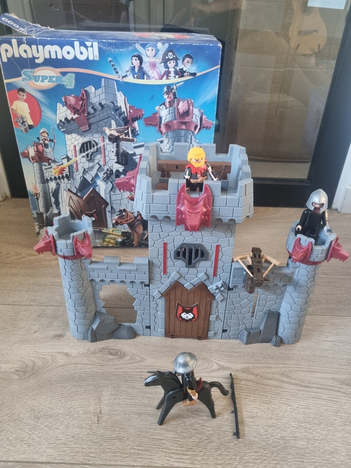 Playmobil Super 4 - Koningskasteel met draken, Gebruikt, Complete set, Ophalen of Verzenden, Kasteel/Fort