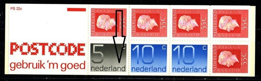 Nederland Plaatfout Postzegelboekje nr. 22c postfris, Postzegels en Munten, Postzegels | Nederland, Verzenden, Na 1940, Postfris