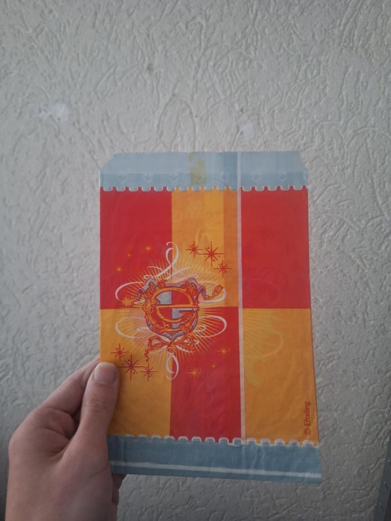 Efteling papieren zakje, Verzamelen, Efteling, Ophalen of Verzenden, Gebruikt, Gebruiksvoorwerp