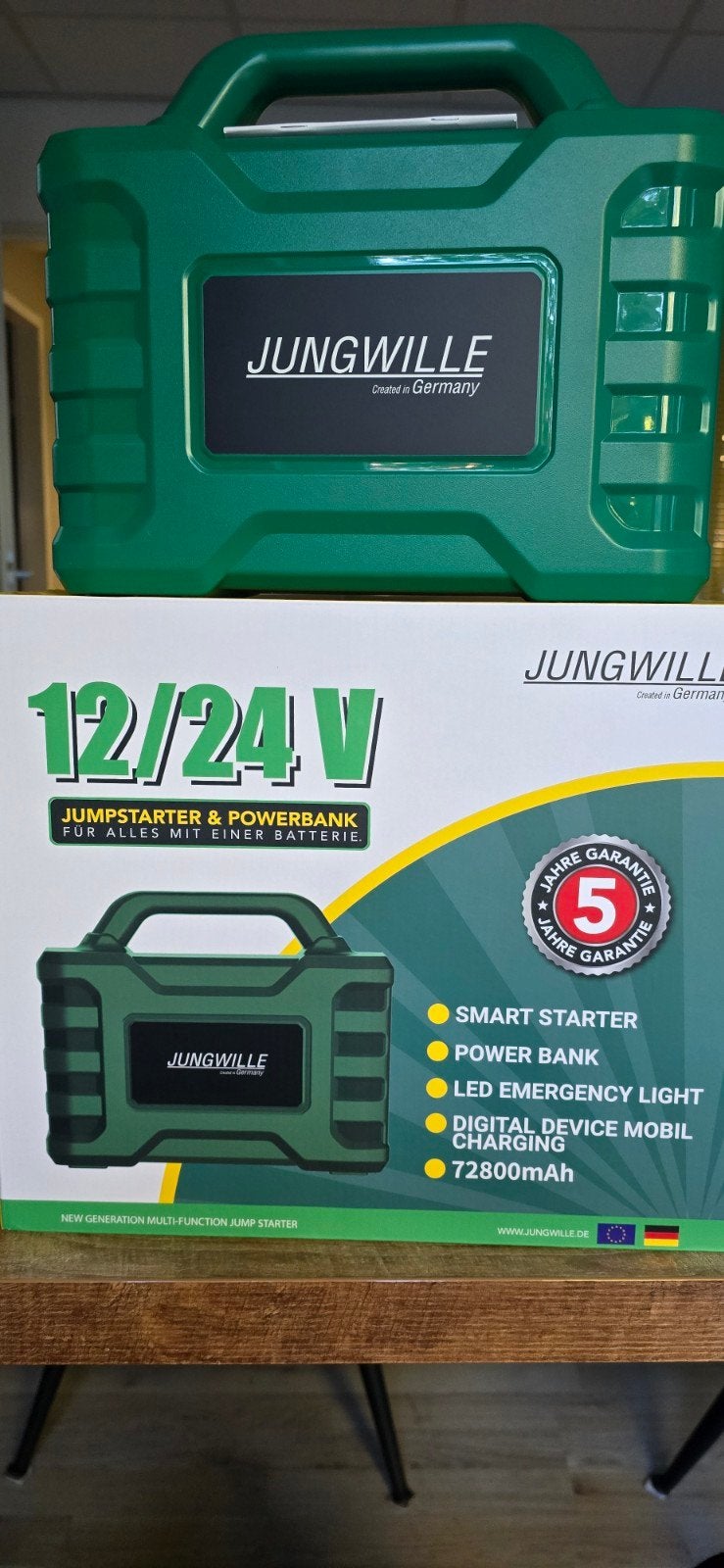 Jungwille Jump starter 72800mah, Ophalen of Verzenden, Nieuw