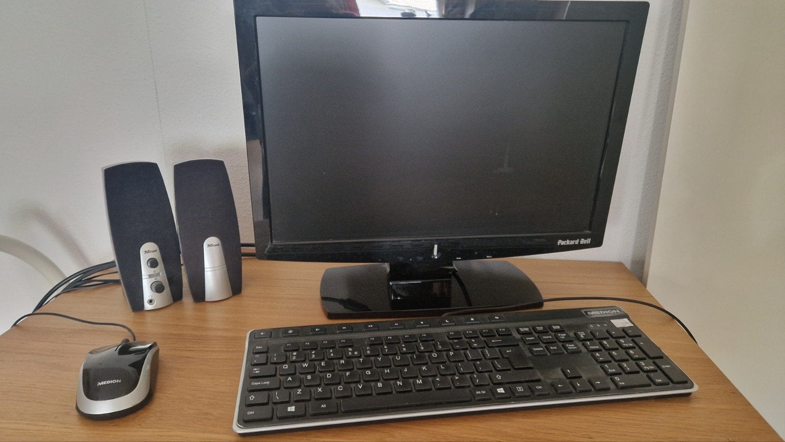 Packard Bell Monitor met Toetsenbord, Muis en Speakers, Ophalen, Packard Bell, 19-22, Ingebouwde speakers