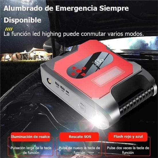 Jumpstarter - Jumpstarter voor Auto - 12V - 6000A - Startapp, Corvance B.V., Verzenden, Nieuw, Corvancebol@gmail.com