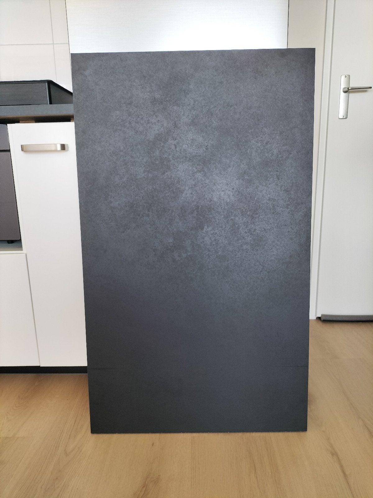 IKEA Eckbacken werkblad zwart/laminaat, Ophalen, Nieuw, Zwart, IKEA
