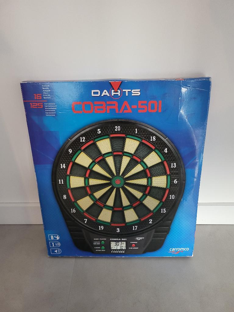 Carromco Cobra 501 Elektronisch dartbord inclusief pijlen, Ophalen, Nieuw, Dartbord, Elektronisch
