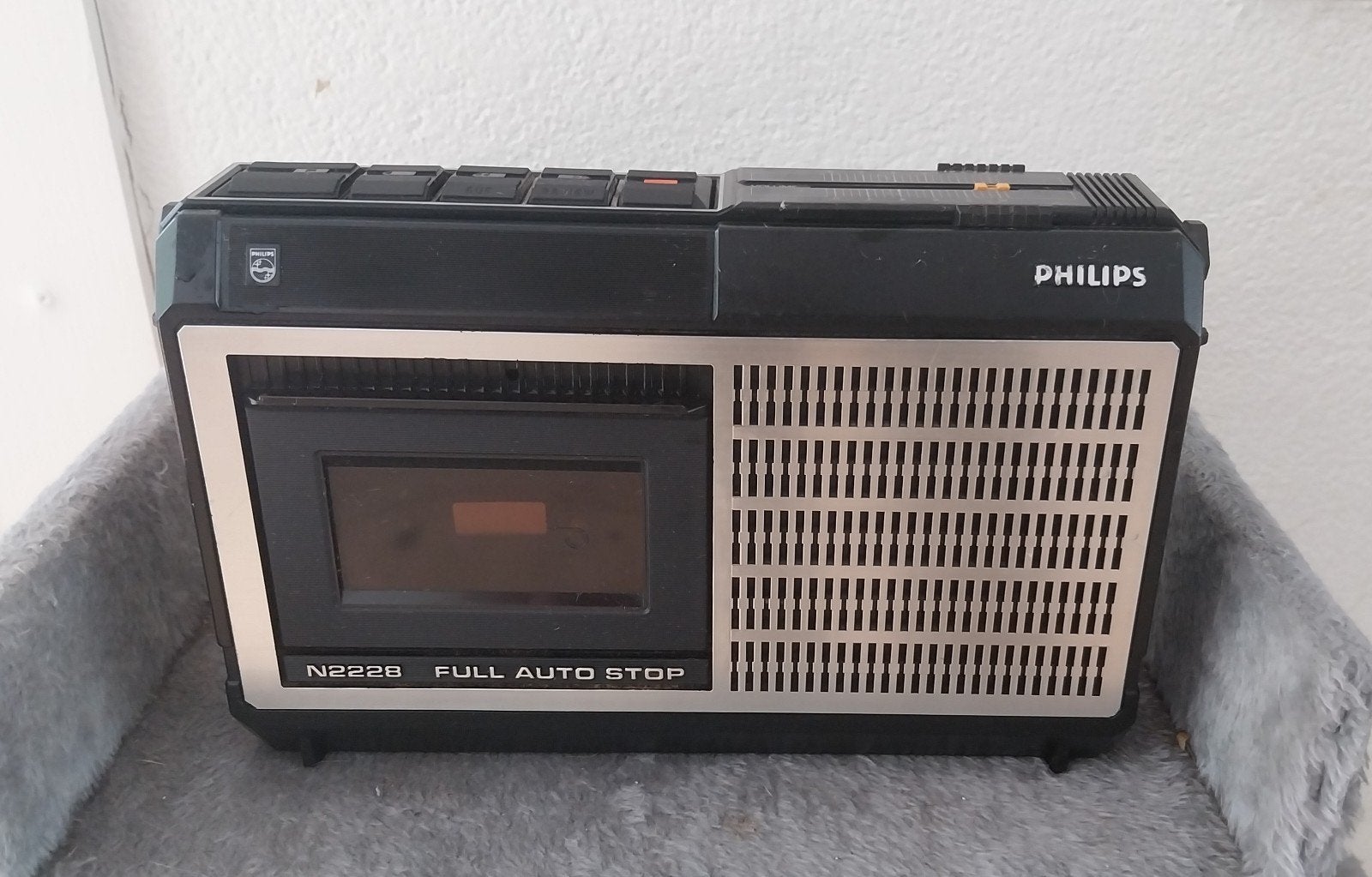 Philips N2228 Casetterecorder Draagbaar, Ophalen of Verzenden, Enkel, Philips