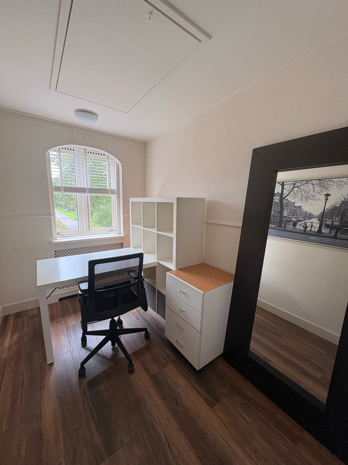 Bureau-kast combinatie met lades en opbergruimte, Ophalen, Gebruikt, Met lades, Spaanplaat of MDF