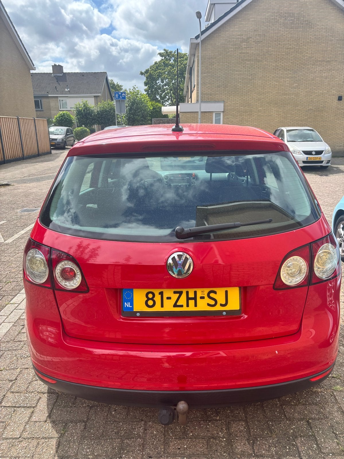 Volkswagen Golf Plus 1.6 75KW 2008 Rood, Auto's, 4 cilinders, 1283 kg, 1200 kg, Particulier