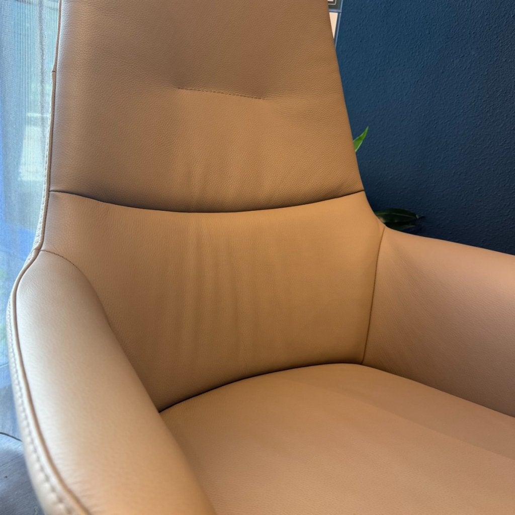 Relaxfauteuil Blomira - Leder Beige - Large - IN.HOUSE, Niet ingevuld, Niet ingevuld, Niet ingevuld