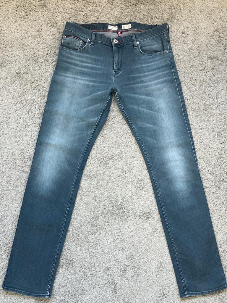 Tommy Hilfiger Bleecker Slim Fit Jeans blauw - Maat 33-32, Ophalen of Verzenden, Gedragen, Blauw, W33 - W34 (confectie 48/50)