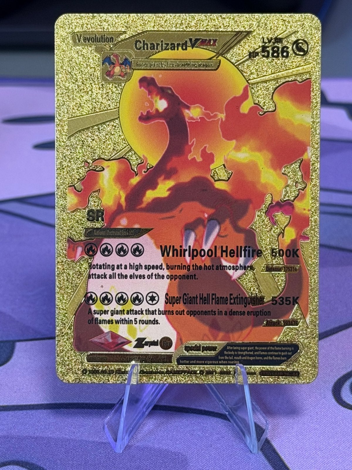 Charizard Vmax Gouden pokemon kaart, Ophalen, Zo goed als nieuw