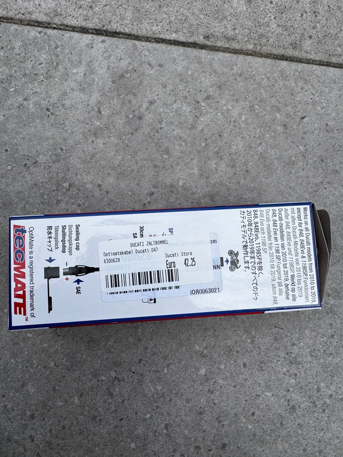Ducati Optimate Laadkabel Adapter 047, Ophalen of Verzenden, Gebruikt