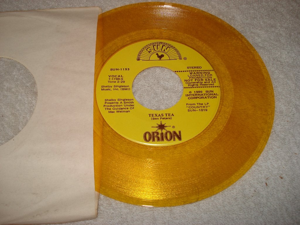 Orion Jimmy Ellis   Promo  Texas Tea    USA    Orgineel, Originele persing, Ophalen of Verzenden, Zo goed als nieuw, Pop