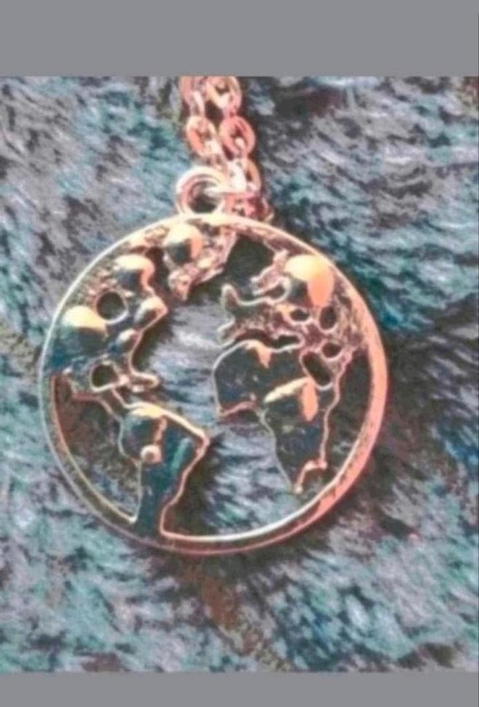 Ketting wereld, Verzenden, Nieuw, Zilver, Met hanger