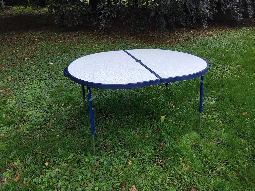 Camping tafel Crespo ovaal, Ophalen of Verzenden, Gebruikt, Campingtafel