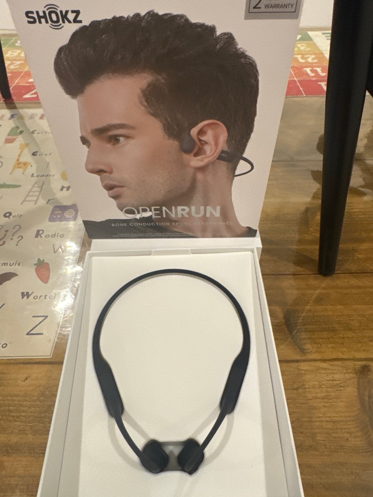 Shokz OpenRun Bone Conduction Sport Hoofdtelefoon Zwart, Audio, Tv en Foto, Koptelefoons, Bluetooth, Bone conduction, Ophalen of Verzenden