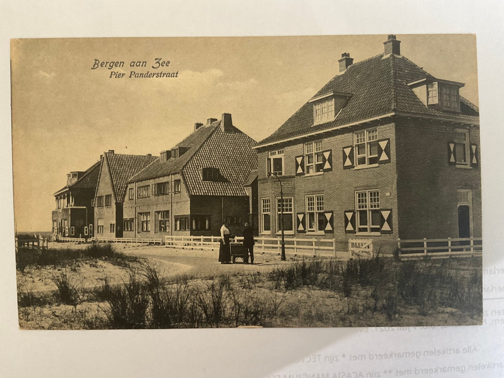 Bergen aan zee,pier panderstraat, Ophalen of Verzenden, Voor 1920, Noord-Holland