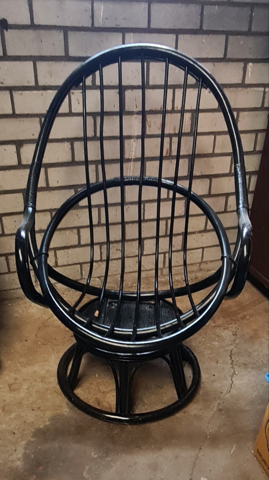 jaren '70 Rota/Bamboe draai fauteuil, Ophalen, Huis en Inrichting