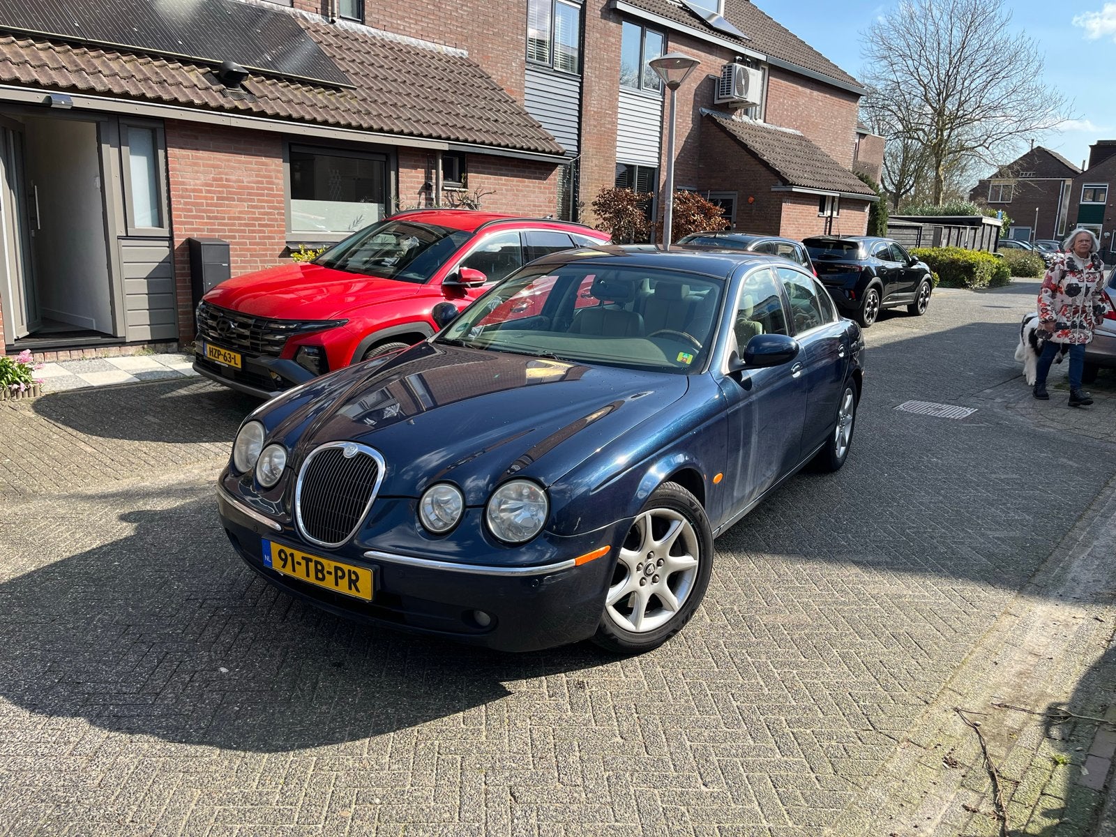Moet weg Jaguar S-Type 3.0 V6 Executive AUT 2006 Blauw, Automaat, 238 pk, Achterwielaandrijving, Beige