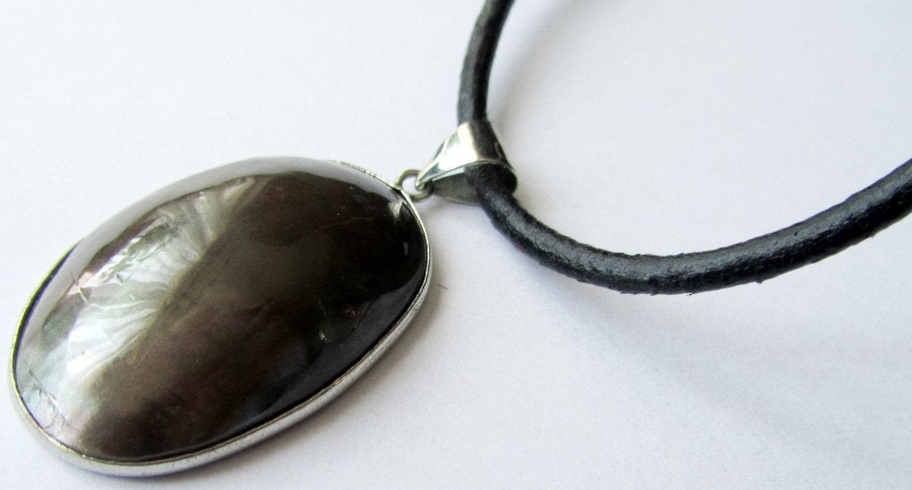 Mooie ketting prachtige Osmena Parel/Nautilus schelp hanger, Ophalen, Nieuw, Steen of Mineraal, Met edelsteen
