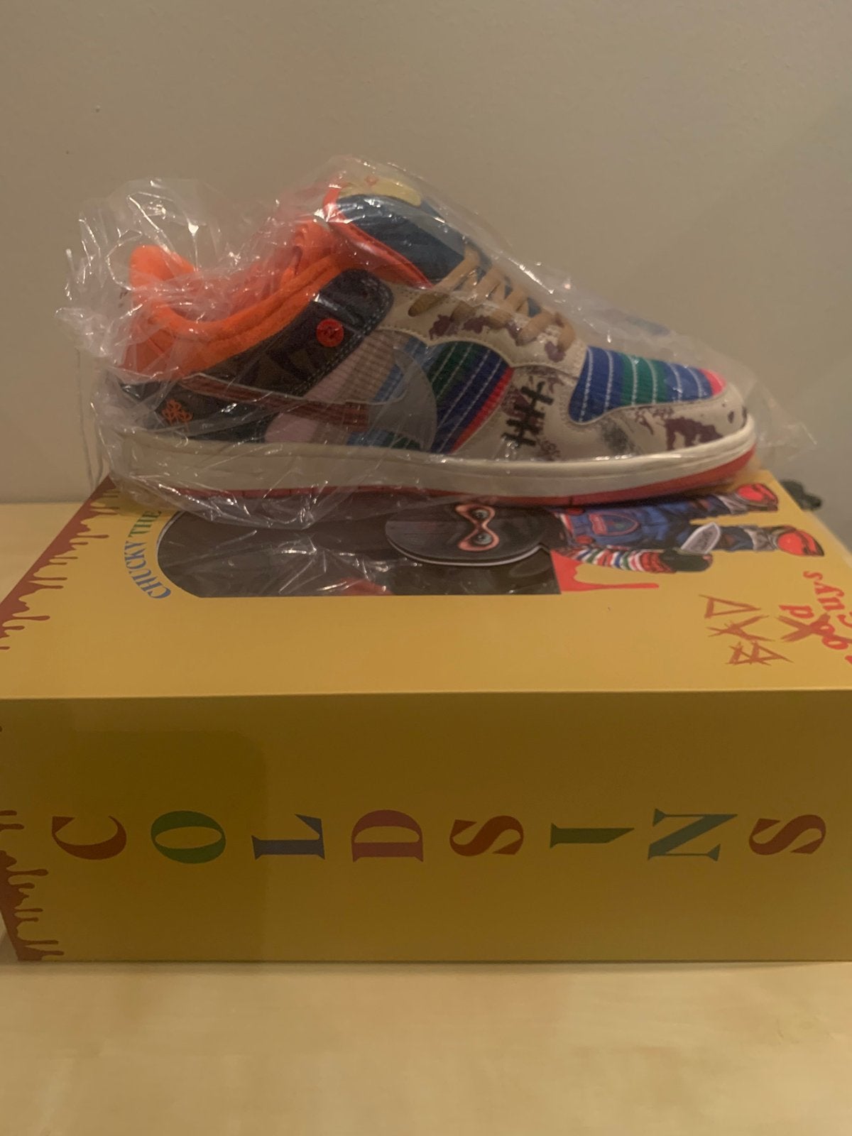 Cold sins custom sneaker chuky Nike Travis Scott design DS, Ophalen, Nieuw