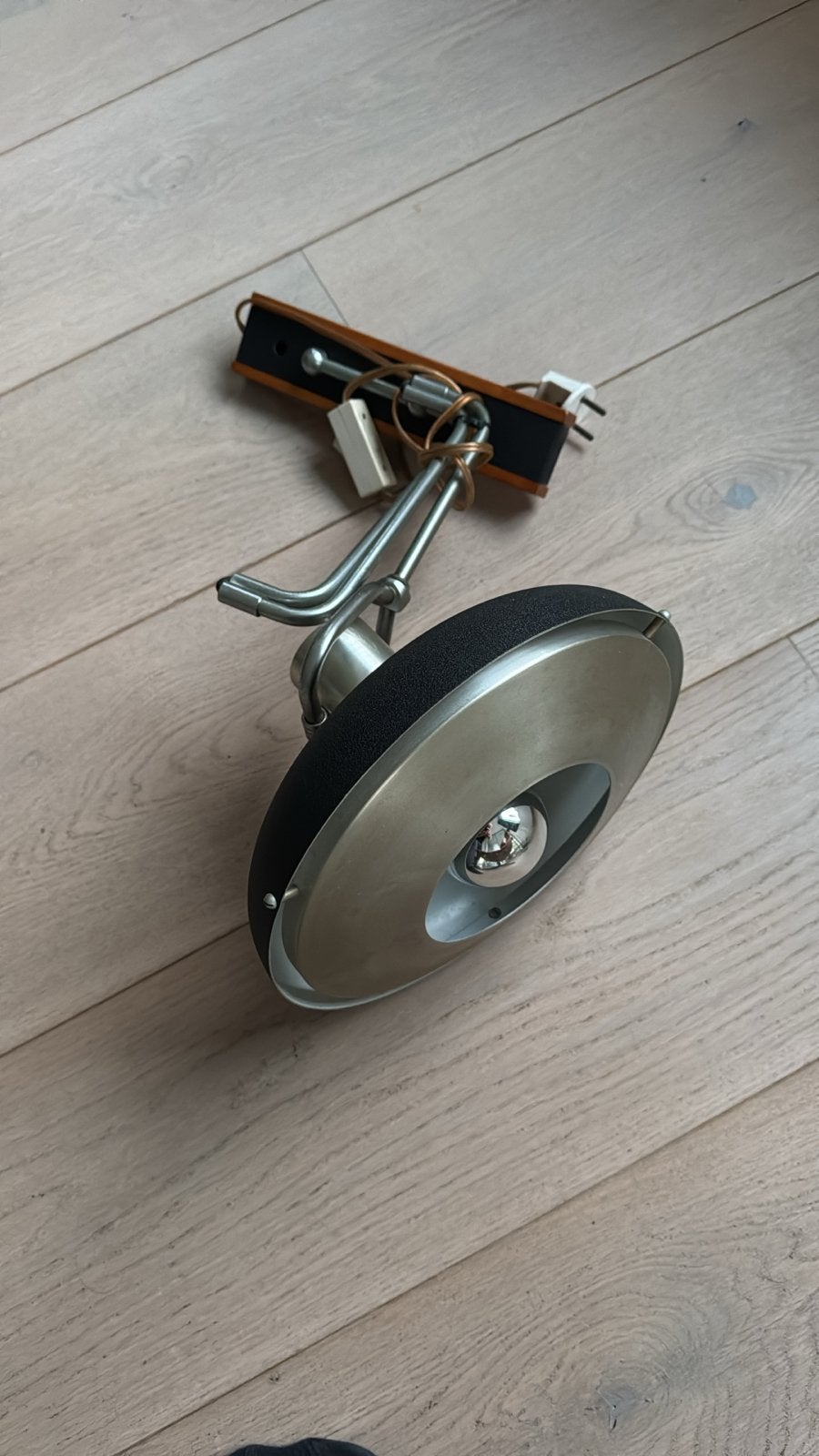 Vintage Lakro Amstelveen wandlamp, Overige merken, Gebruikt, Overige fittingen, Zilver