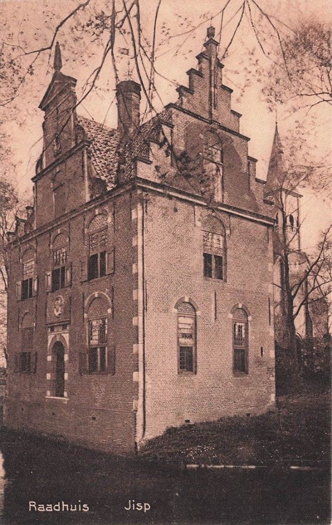 703-096-025 Raadhuis Jisp, Verzenden, Voor 1920, Noord-Holland
