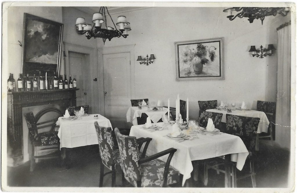 Leuvenum, Ermelo, Hotel Landgoed Het Rode Koper, interieur, Ophalen of Verzenden, 1940 tot 1960, Gelopen, Gelderland