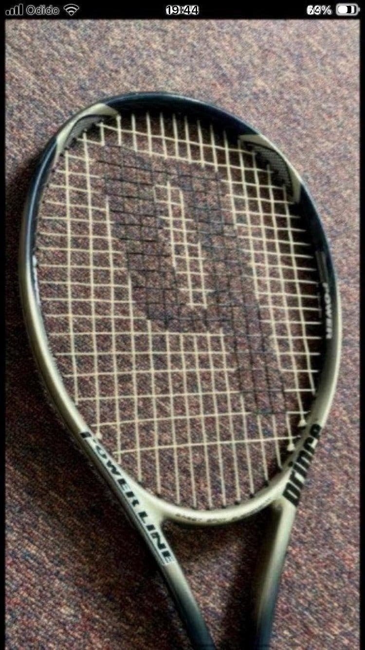 Prince powerline racket plus tas, Sport en Fitness, Tennis, Ophalen of Verzenden, Zo goed als nieuw, Tas, Prince