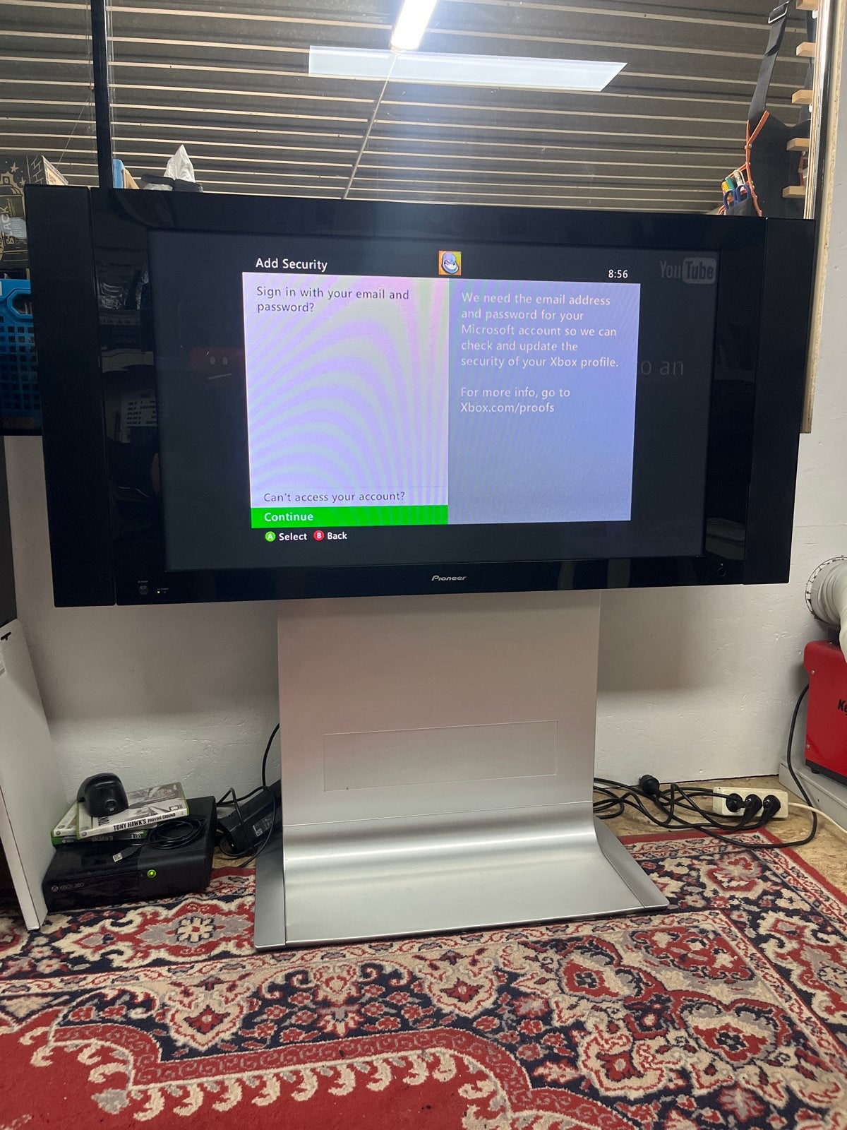 43 inch Pioneer TV /monitor incl standaard en externe boxen, Audio, Tv en Foto, Televisies, Ophalen, Gebruikt, 50 Hz, Pioneer