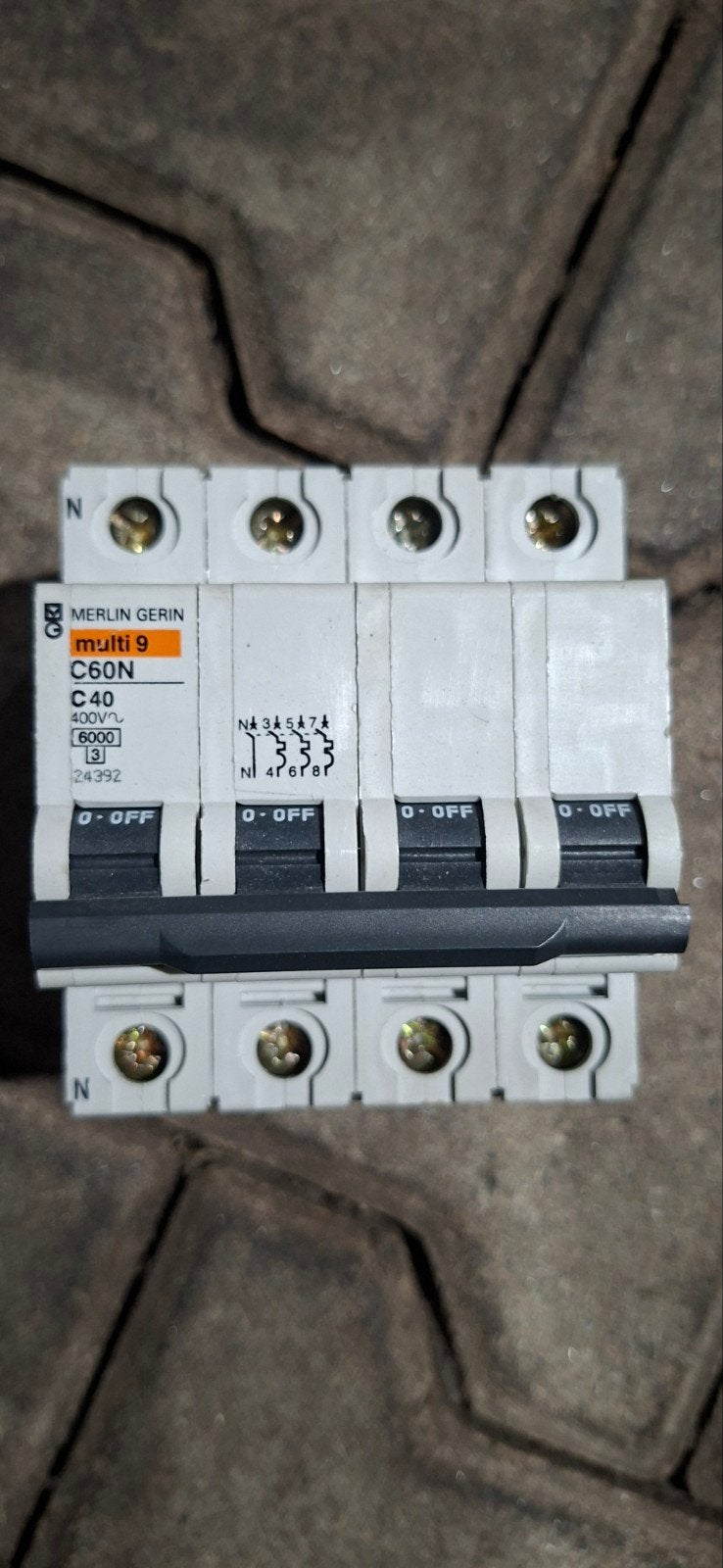 Merlin Gerin Multi 9 C60N C40 Installatieautomaat, Doe-het-zelf en Verbouw, Ophalen of Verzenden, Gebruikt, Schneider Electric