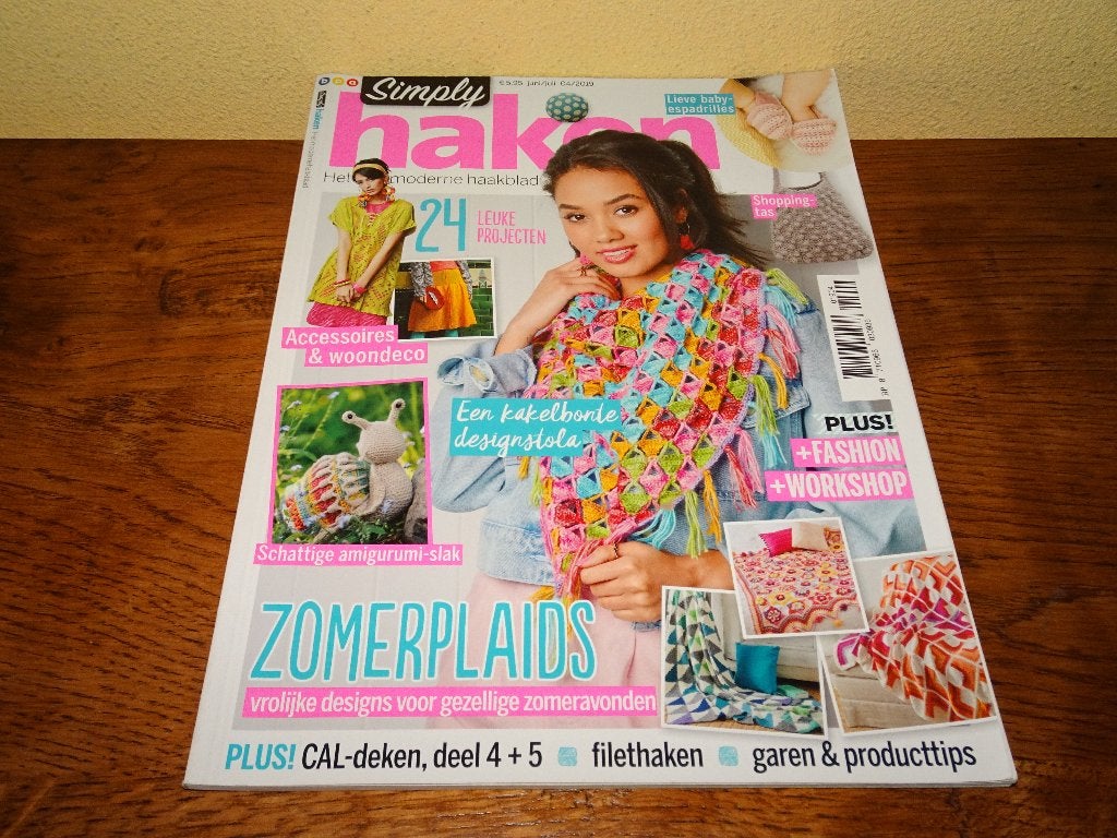 Simply haken juni/juli 04/2019 tijdschrift, Ophalen of Verzenden, Zo goed als nieuw, Haken, Patroon of Boek